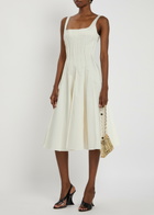 16 Arlington Amalia Stretch-cotton Midi Dress White