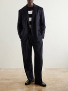 Officine Générale - Nilson Straight-Leg Wool, Cashmere and Silk-Blend Suit Trousers - Blue