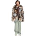 Sies Marjan Multicolor Faux-Fur Emery Peacoat