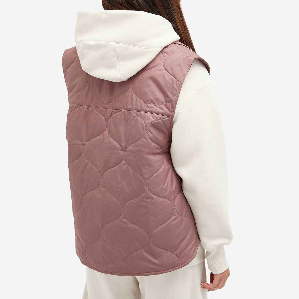 Nike Women's NSW Essential Vest in Smokey Mauve/Black