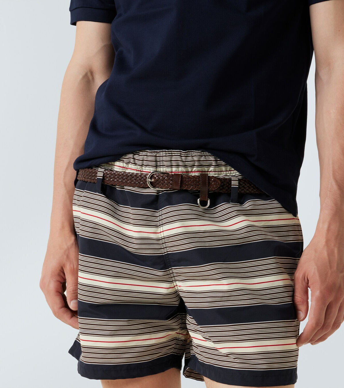 Prada Braided leather belt