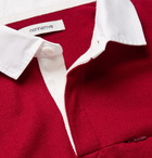 nonnative - Contrast-Trimmed Wool-Felt Polo Shirt - Men - Red