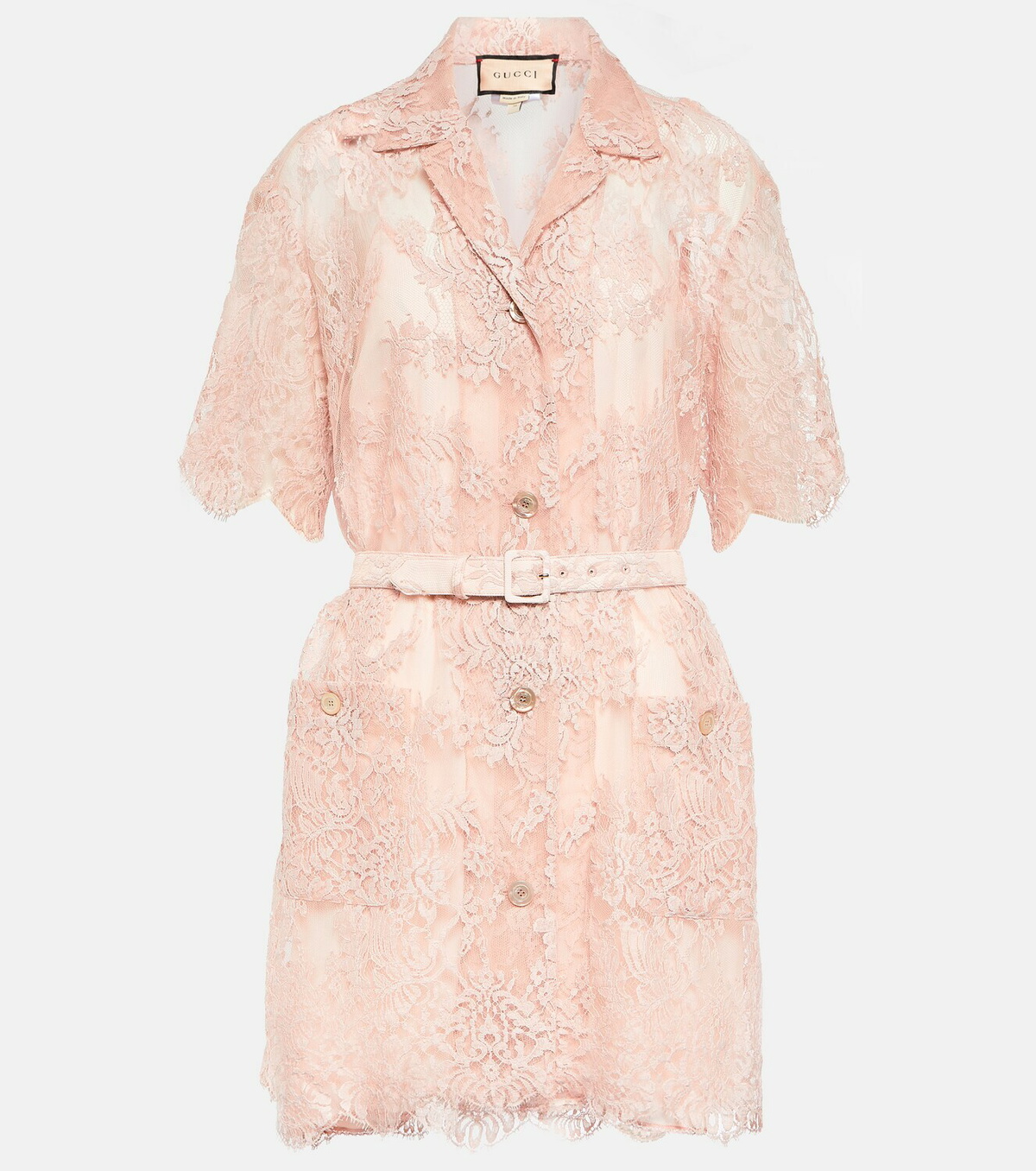 Gucci Cotton-blend lace minidress Gucci