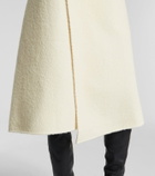 Proenza Schouler Bodhi high-rise wool-blend bouclé wrap skirt