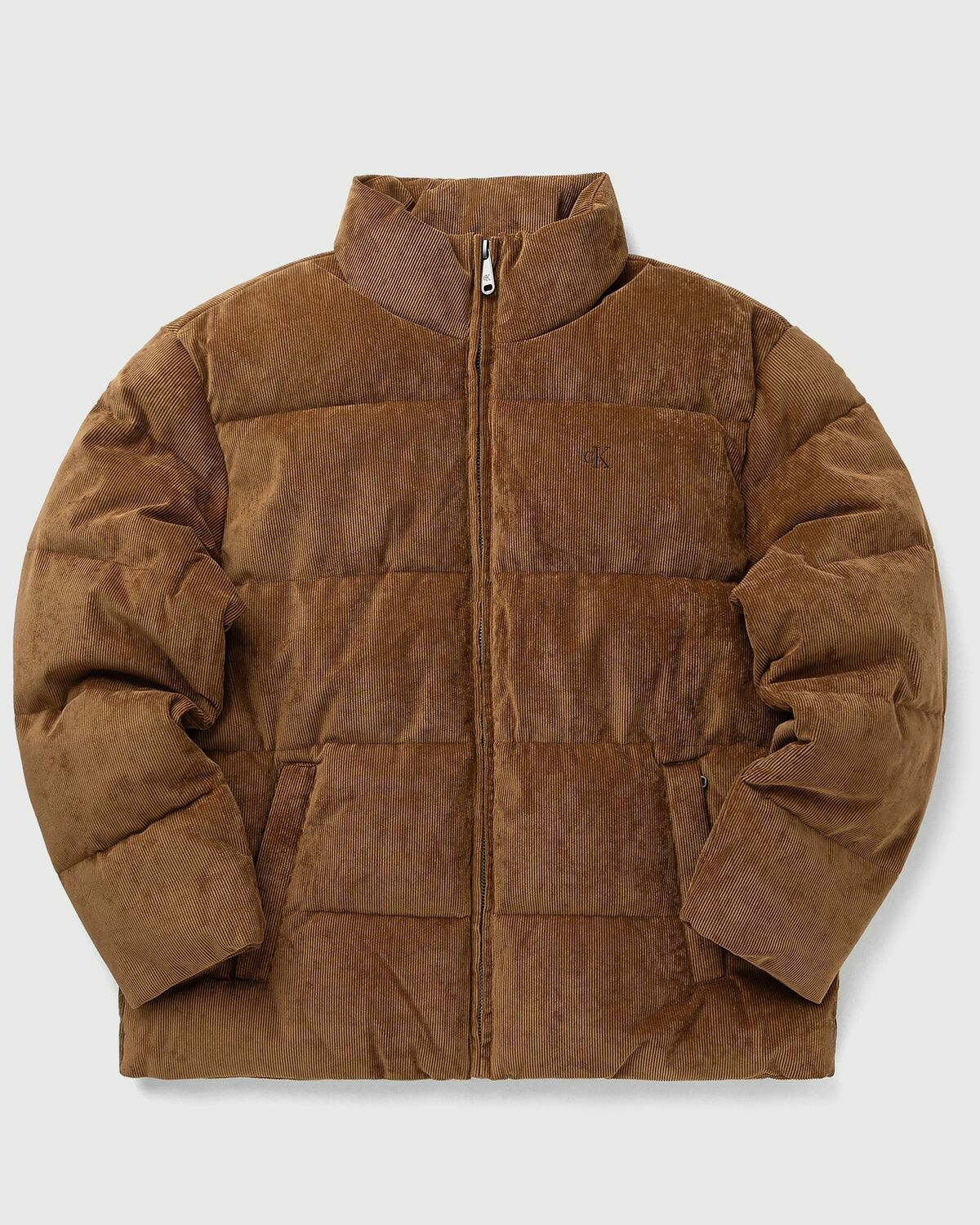 Calvin Klein Jeans LS CORDUROY MID WT PUFFER JACKET Brown Mens Down & Puffer Jacket