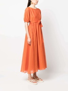 MAX MARA - Cotton And Silk Blend Midi Dress