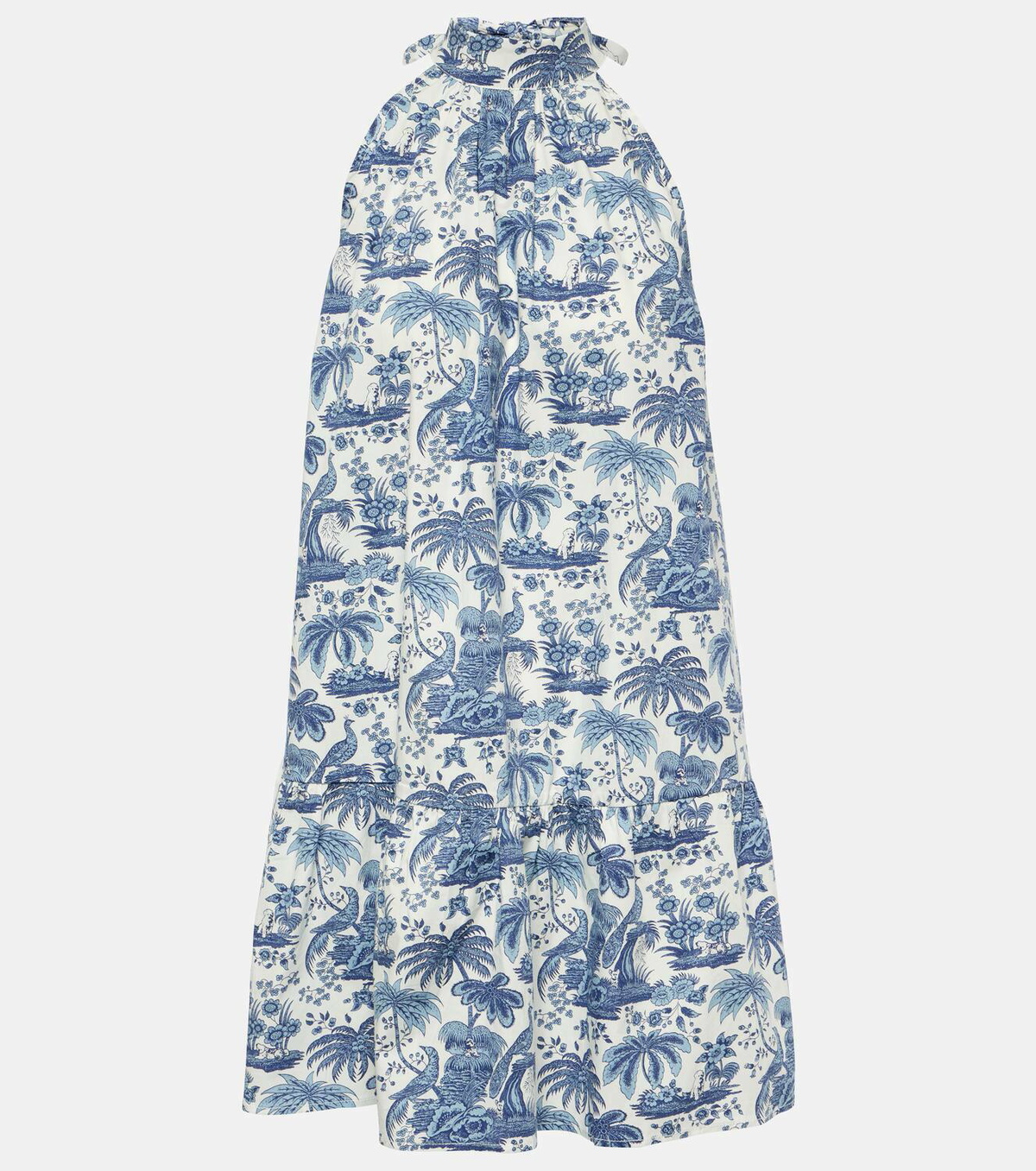 【Staud】 Marloweフローラルコットンミニドレス Staud Marlowe floral cotton minidress Staud