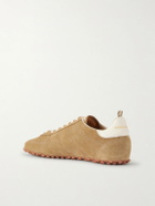Officine Creative - Repertoire 001 Leather-Trimmed Suede Sneakers - Brown