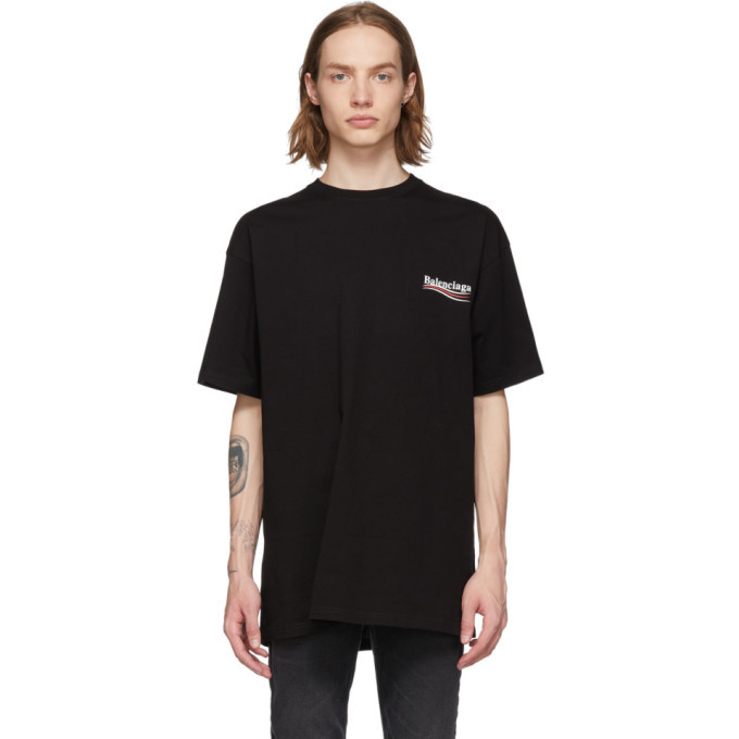 Photo: Balenciaga Black Campaign T-Shirt