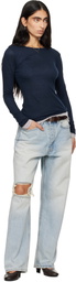 TONYWACK Navy Layered Long Sleeve T-shirt