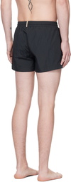 BOSS Black Printed Swim Shorts