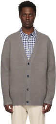 Acne Studios Gray Y-Neck Cardigan