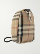 Burberry - Checked Leather-Trimmed Canvas Keyring