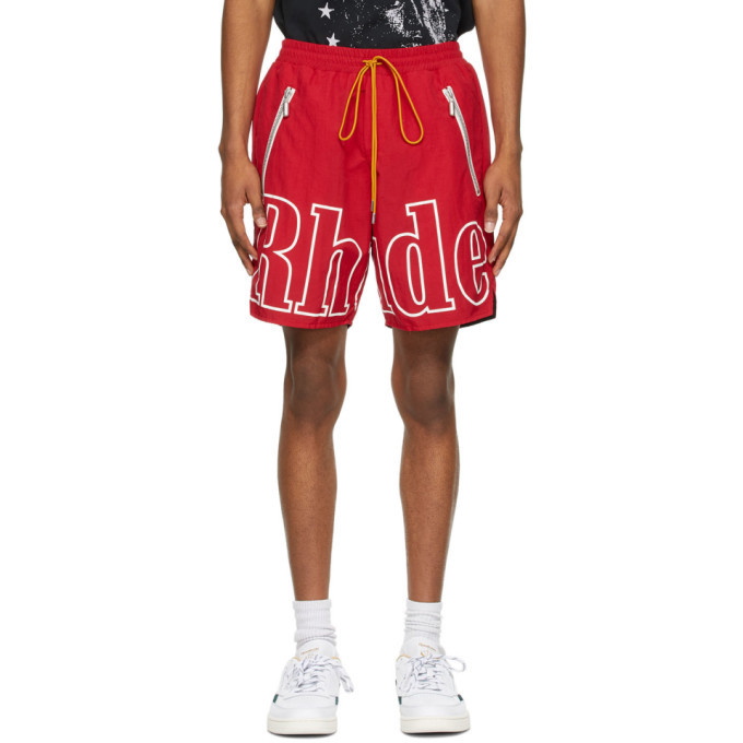 Photo: Rhude Red RH Logo Shorts