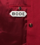 Bode Double-breasted linen blazer