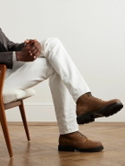 Brunello Cucinelli - Suede Lace-Up Boots - Brown