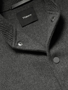 Theory - Wool and Cashmere-Blend Bomber Jacket - Gray