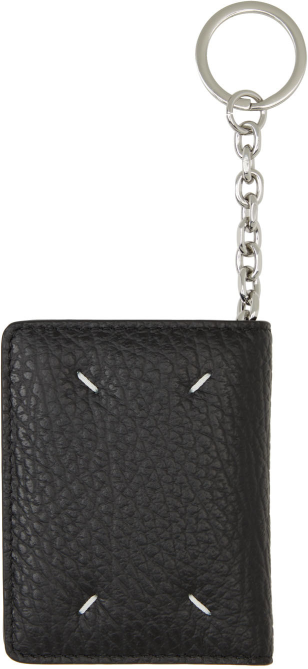 Maison Margiela Black Key Ring Bifold Card Holder