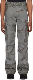 Marine Serre Gray Regenerated Cargo Pants