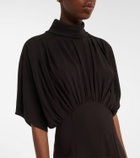 Agnona Gathered midi dress
