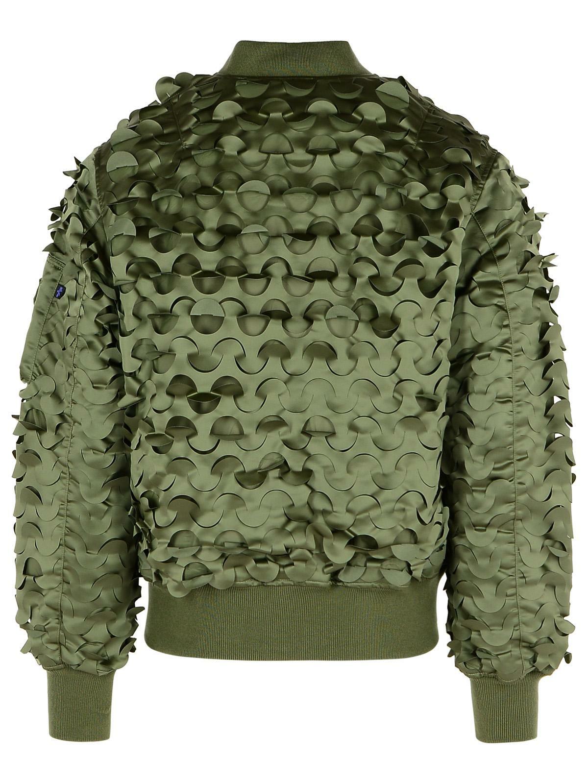 Alpha Industries ulcans Green Nylon Bomber Jacket