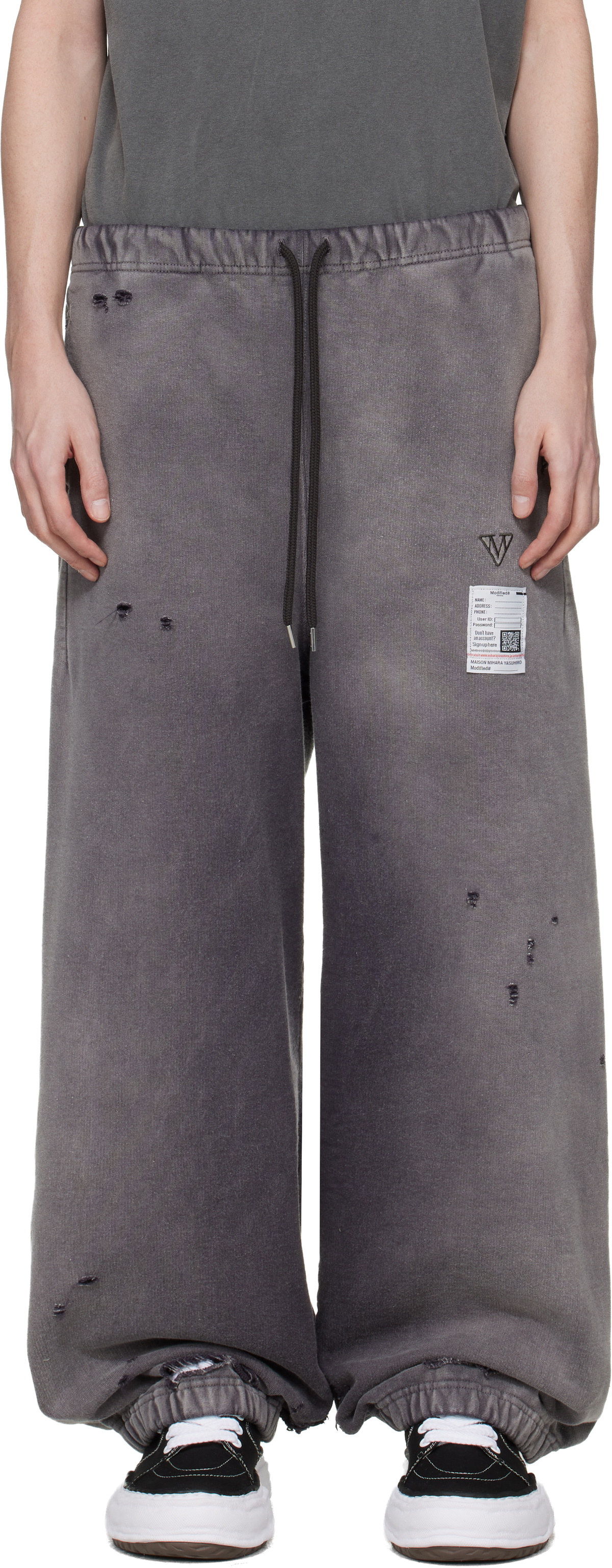 Maison MIHARA YASUHIRO Gray Sun Faded Like Sweatpants