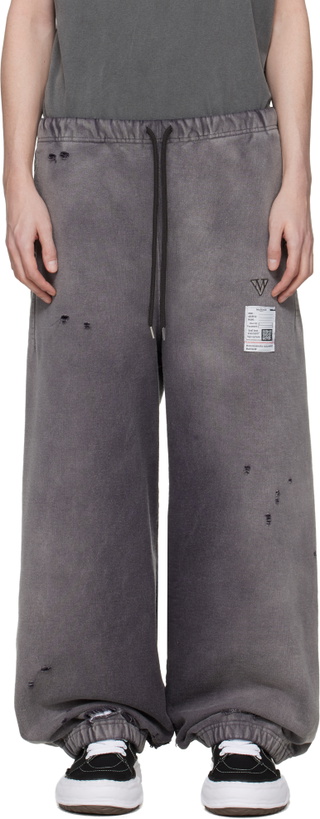 Photo: Maison MIHARA YASUHIRO Gray Sun Faded Like Sweatpants
