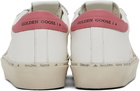 Golden Goose White & Pink Hi Star Classic Sneakers