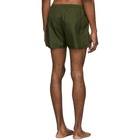 Neil Barrett Green Palm Tree Swim Shorts