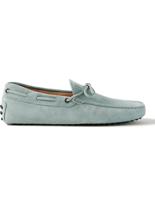 Photo: TOD'S - Gommino Suede Driving Shoes - Green