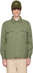 Drôle De Monsieur Khaki 'La Surchemise Laine' Shirt