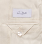 De Petrillo - Slim-Fit Wool, Silk and Linen-Blend Suit Jacket - White