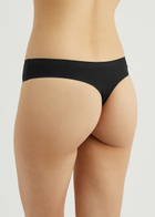 Love Stories T Lou Black Seamless Thong