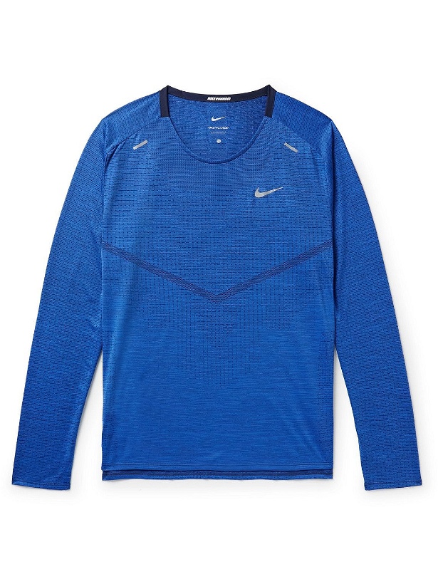 Photo: Nike Running - Recycled Dri-FIT ADV Techknit Ultra T-Shirt - Blue
