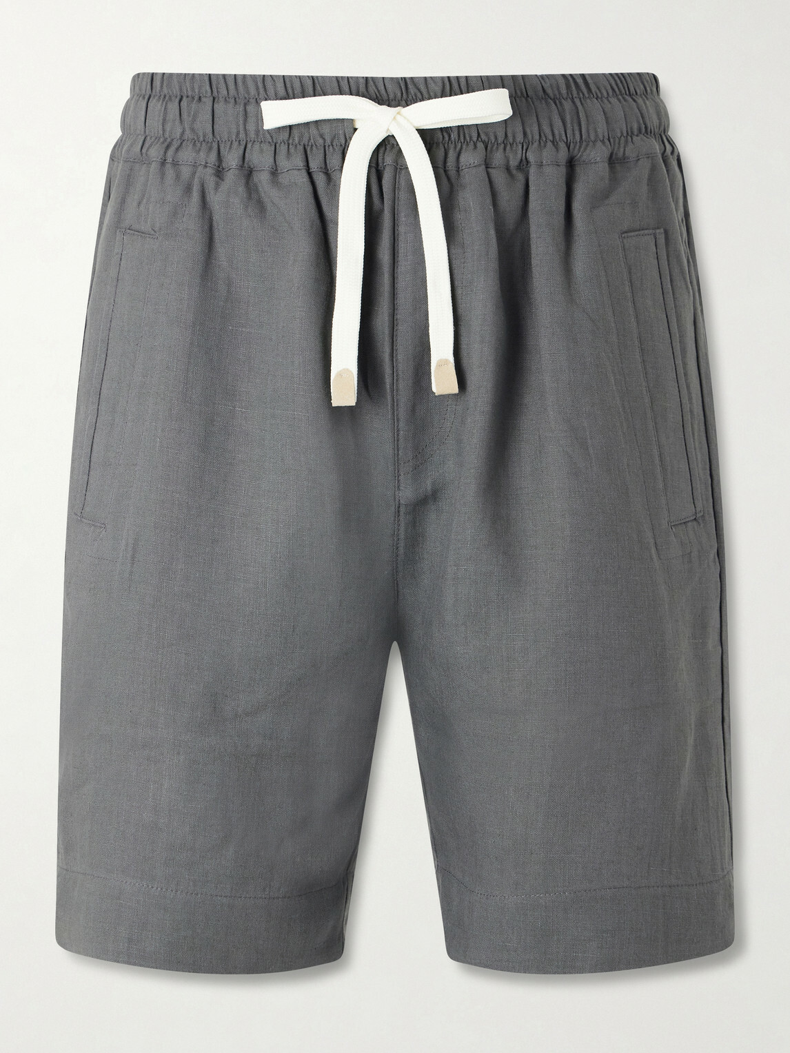 Eleventy - Straight-Leg Linen Shorts - Gray
