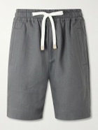 Eleventy - Straight-Leg Linen Shorts - Gray