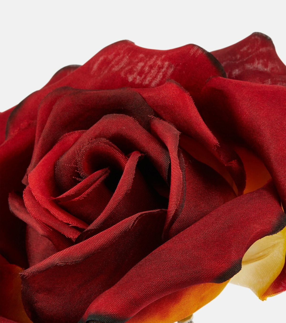 Saint Laurent Rose silk-satin brooch Saint Laurent