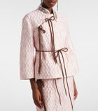 Simone Rocha Embellished quilted jacket