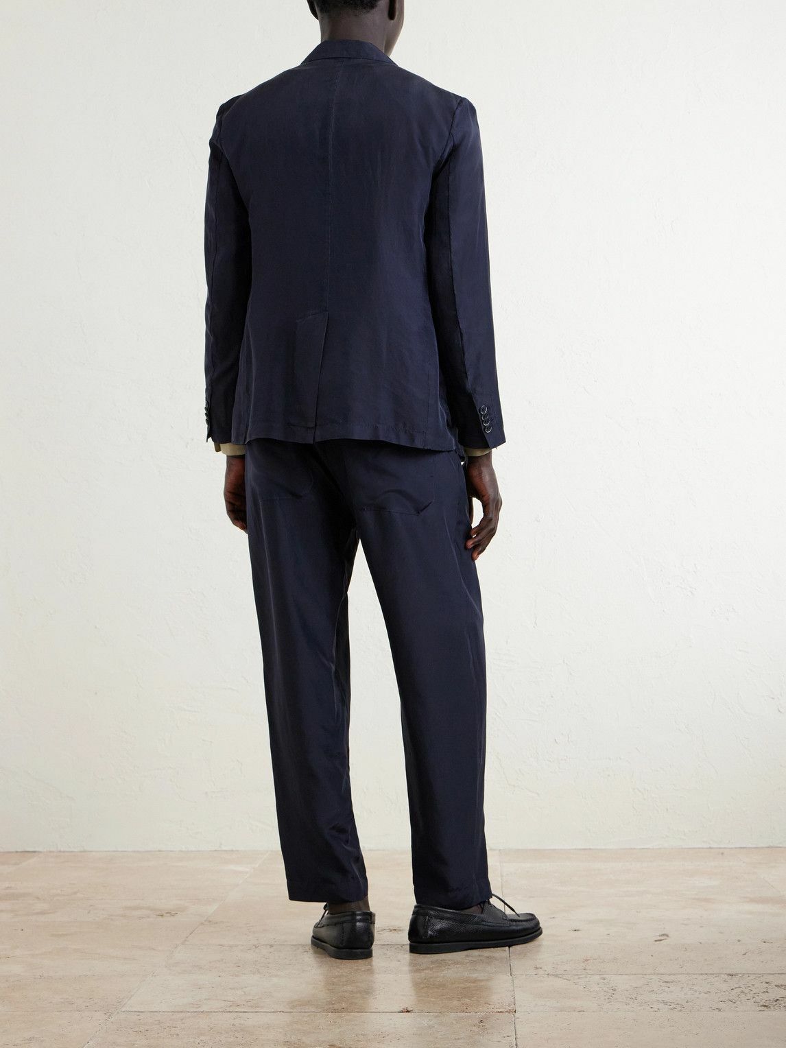 Barena - Rizzo Tentor Silk-Voile Blazer - Blue