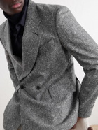 Paul Smith - Double-Breasted Donegal Wool-Tweed Blazer - Gray