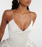 Danielle Frankel Bridal Estelle satin twill minidress