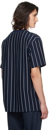 BOSS Navy Striped T-Shirt