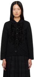 tao Black Ruffled Shirt