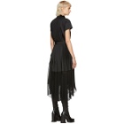 Sacai Black Pleated Dress