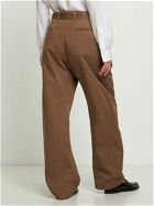 LEMAIRE Belted Cotton Twisted Pants