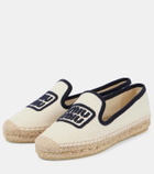 Miu Miu Logo embroidered drill espadrilles