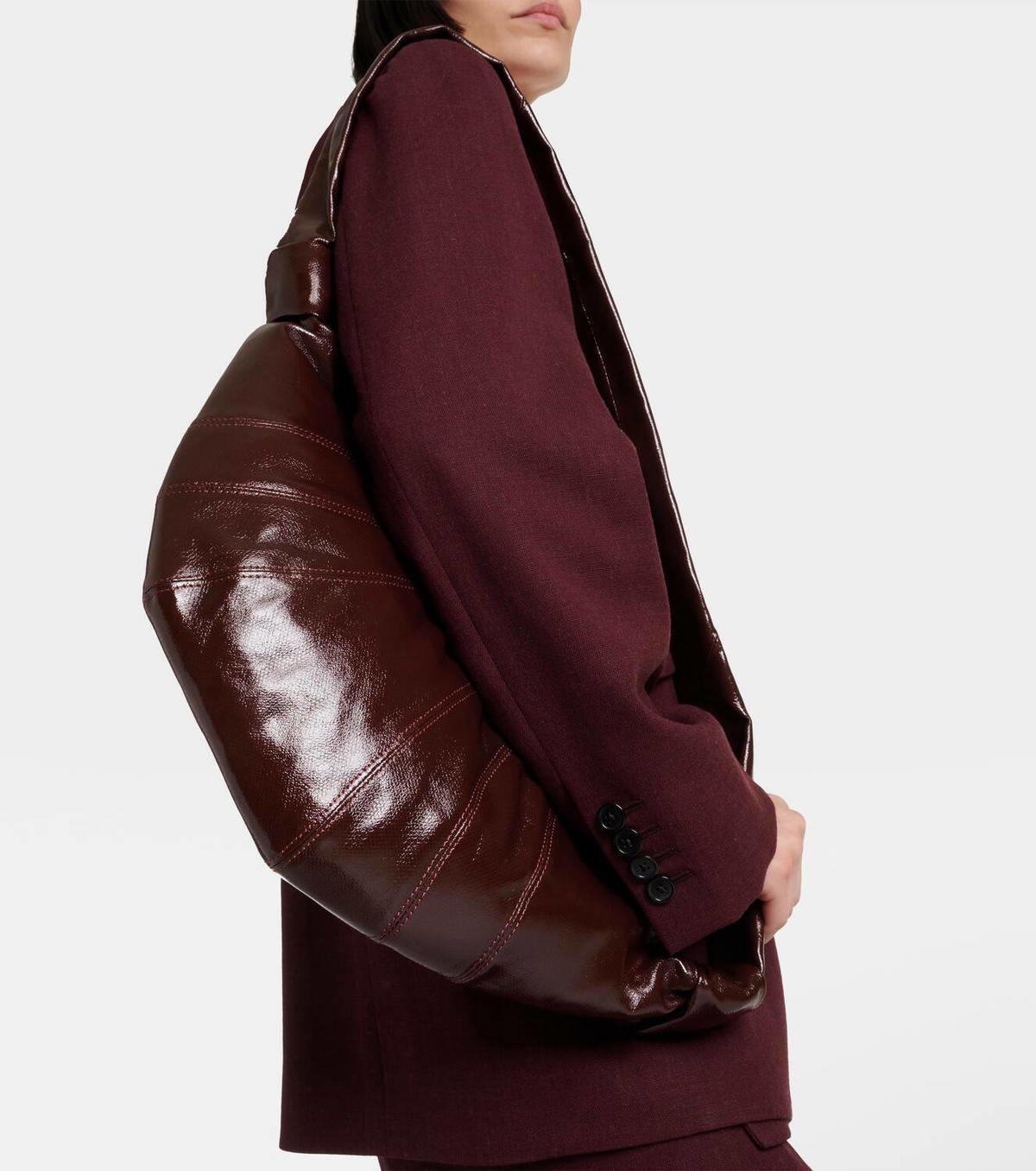 Lemaire Croissant Medium faux leather shoulder bag