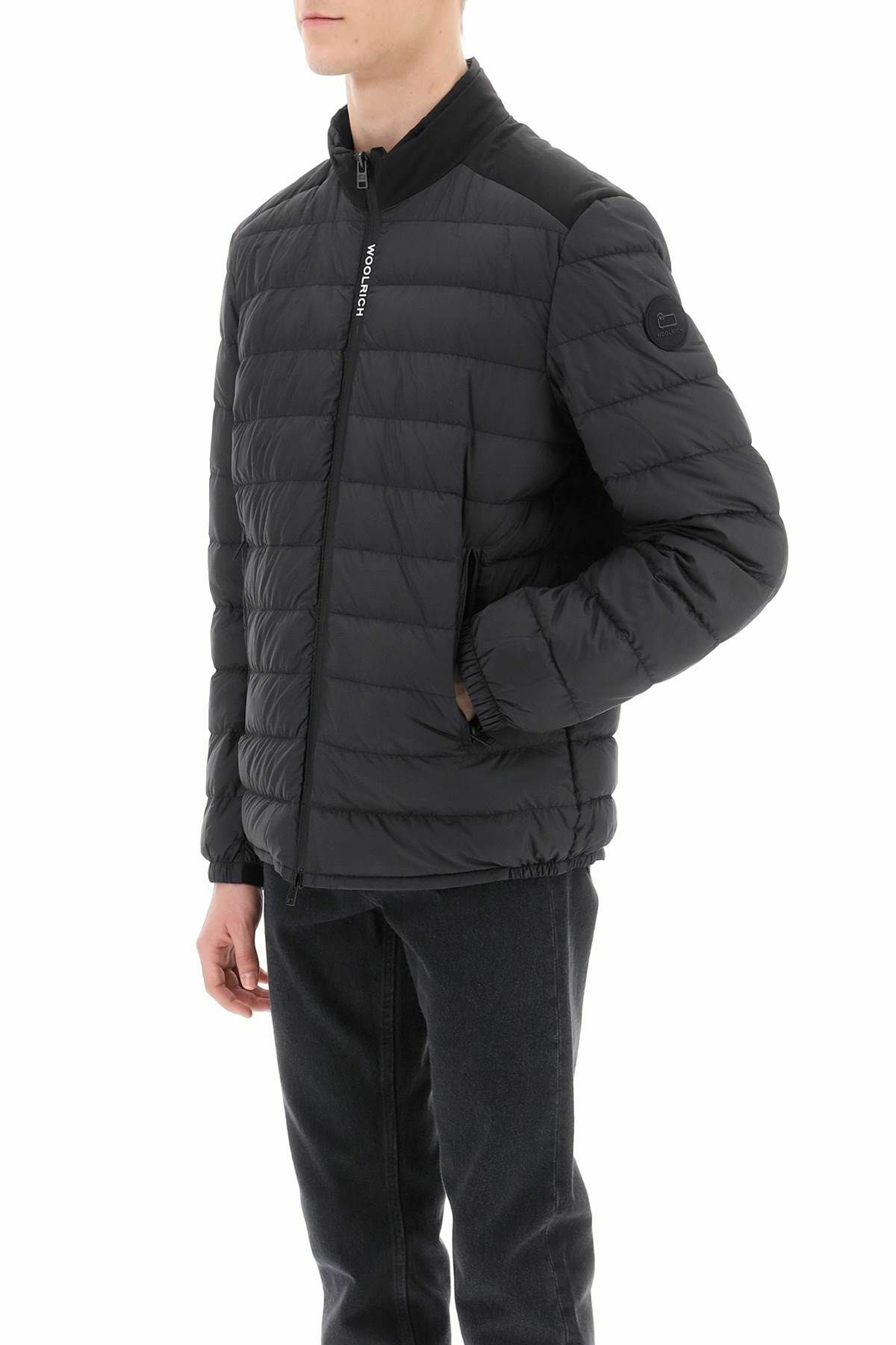WOOLRICH bering lightweight down jacket Black Woolrich