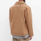 Dime Men's Studded Wool Bomber Jacket in Tan