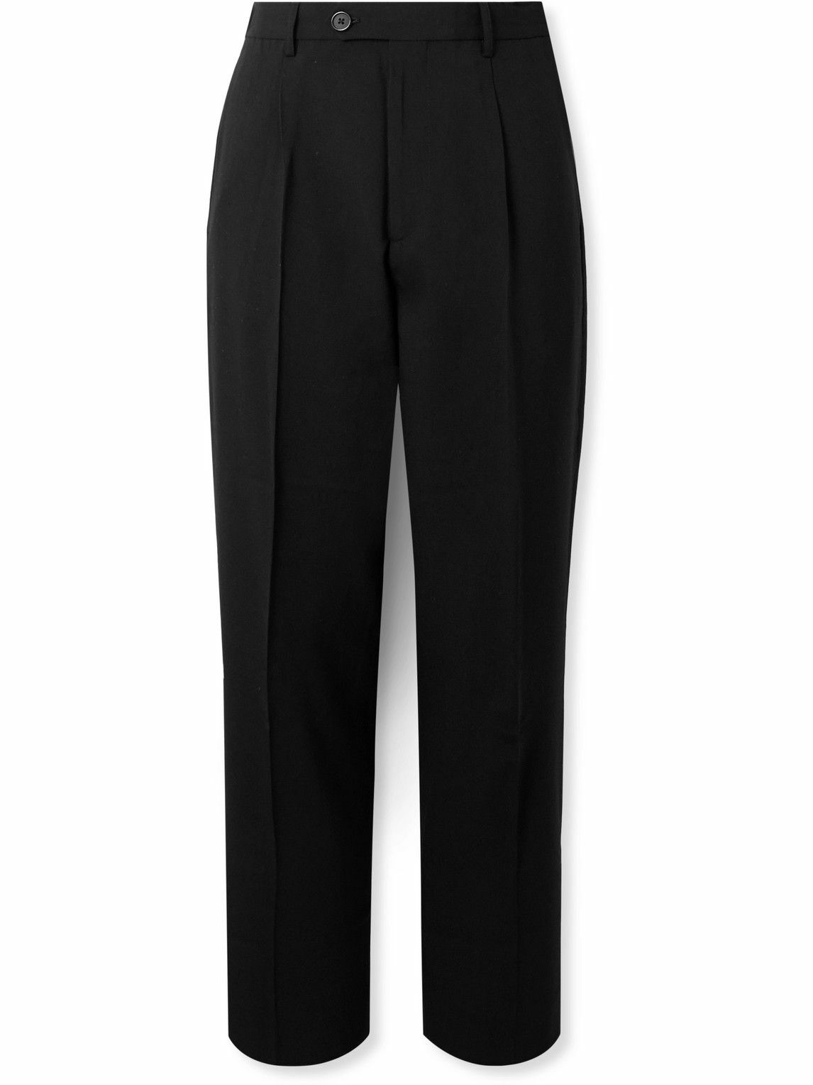 mfpen - Straight-Leg Pleated Wool-Twill Suit Trousers